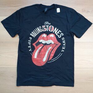 The Rolling Stones - Fifty Years - New Medium Black T-Shirt
